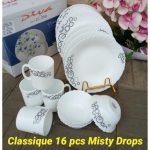 Diva 16 pcs Classique dinner set- Misty drops